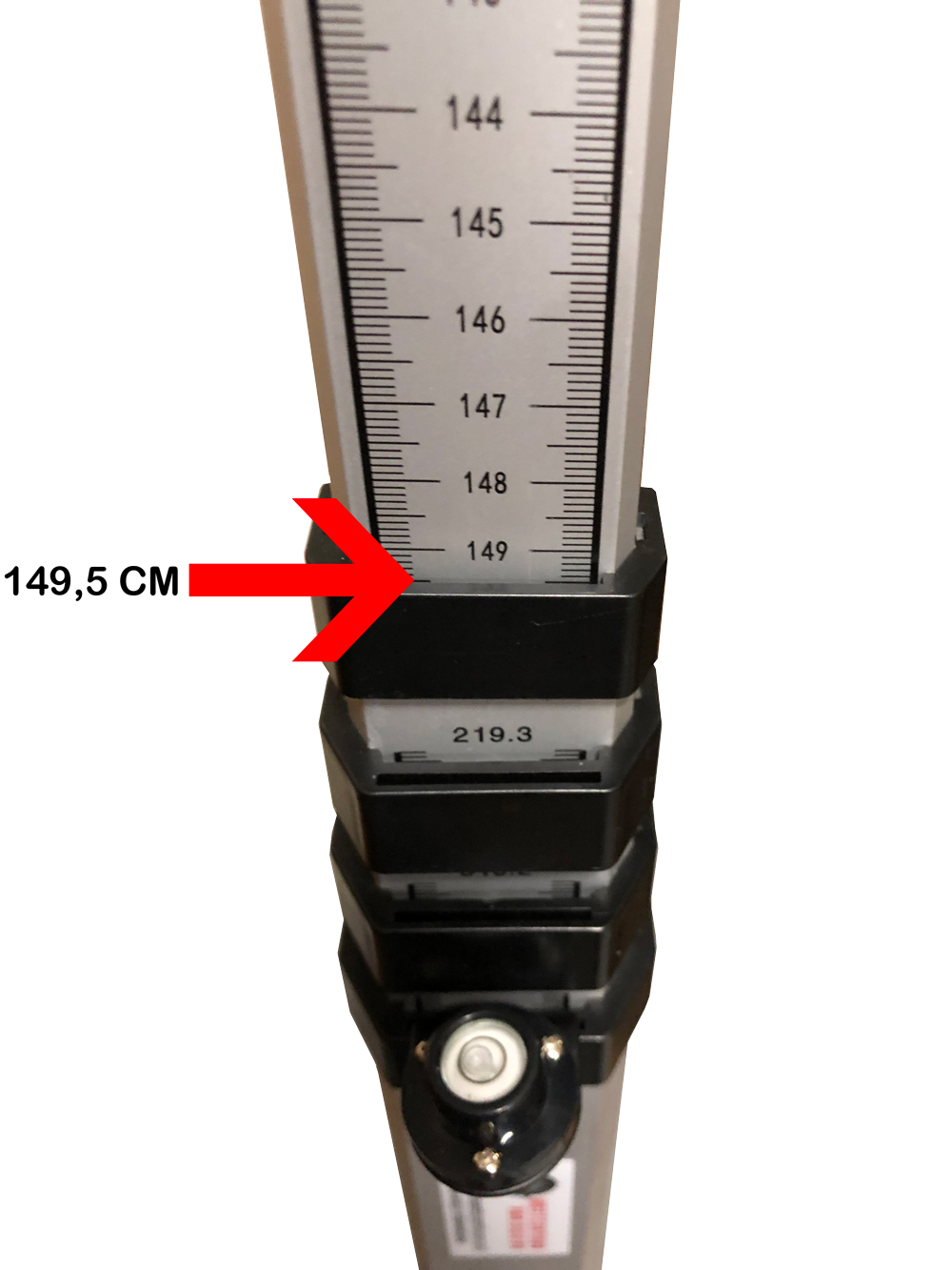 Nedo uitschuifbare E-baak, Telescopische hoogtemeter 5 meter - Afbeelding 5