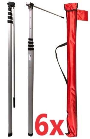 MVD vrachtwagenhoogtemeetstok 5 meter met haak. In een doos van 6 stuks, maar €119,95 p/st