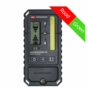 ADA Lasermarker 70  handontvanger voor rode en groene kruislijnlasers