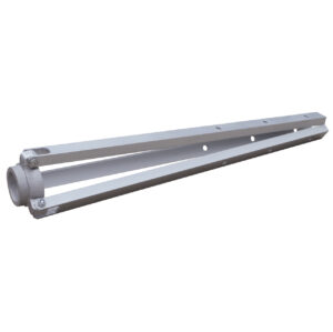 Aluminium statiefster met rubbervoetjes zeer degelijk Duits fabrikaat