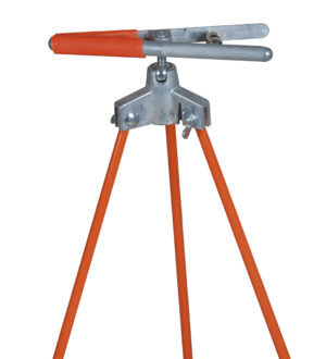 Jalonstatief, met kogelscharnier, hoogte 1 meter met vleugelmoeren