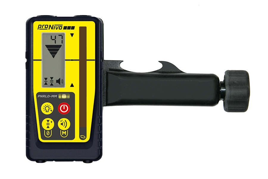 PNRLD-MM handontvanger met mm display en baakklem.