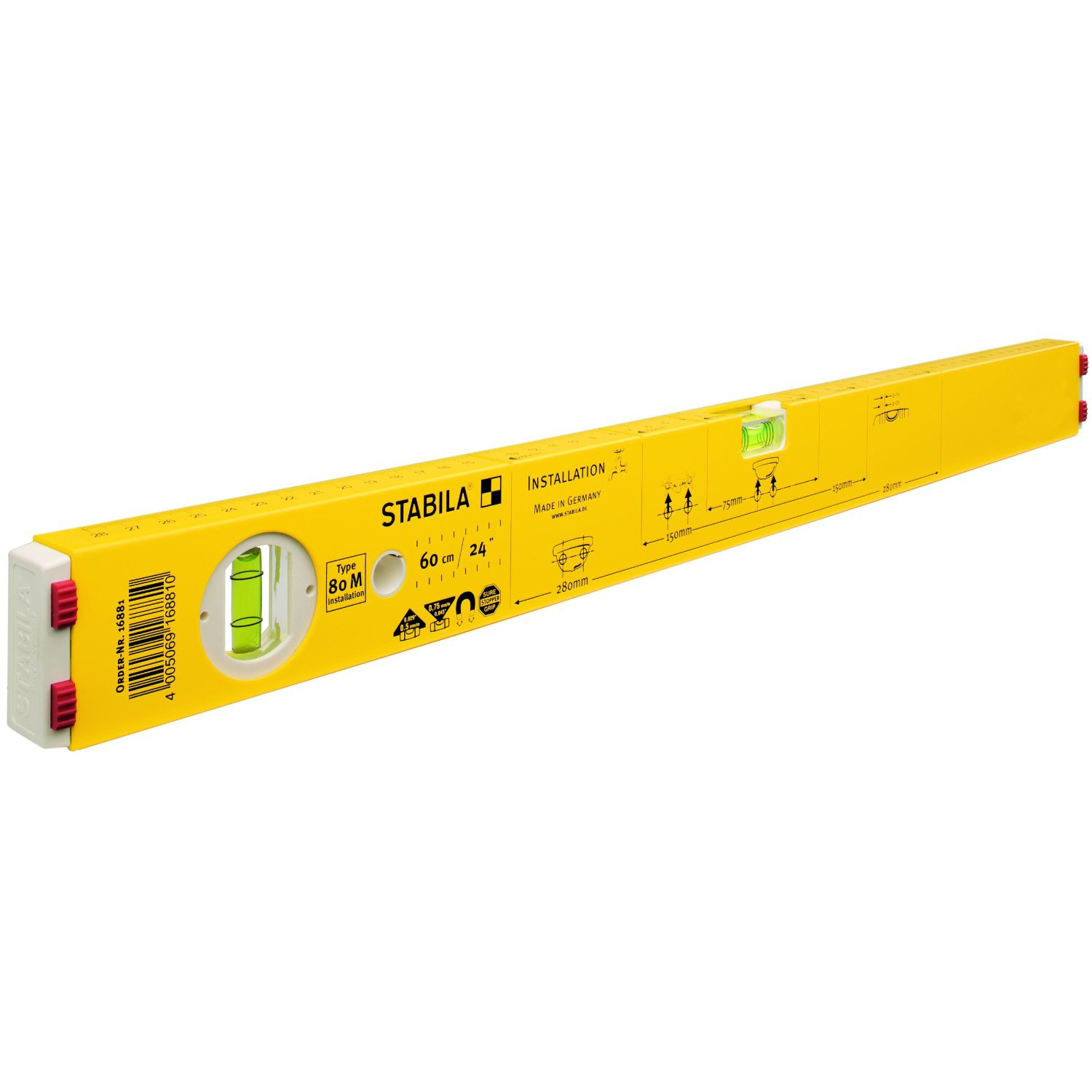 Stabila Sanitair Waterpas Installation type 80M 100 cm