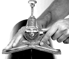 Curv-O-mark, Jackson 14776 J1880 hoekzoeker met centreerpen Jumbo (groot)