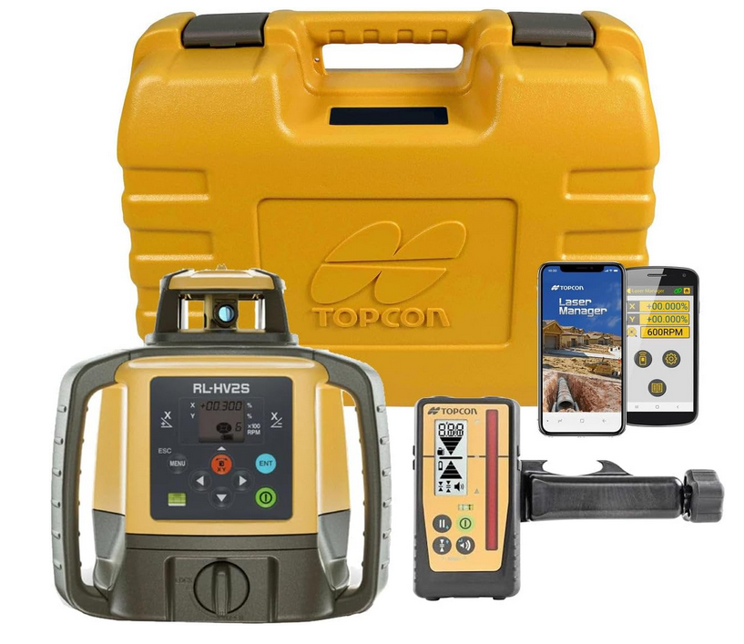 Topcon RL-HV2S Dubbel-afschotlaser met LS-100D MM ontvanger